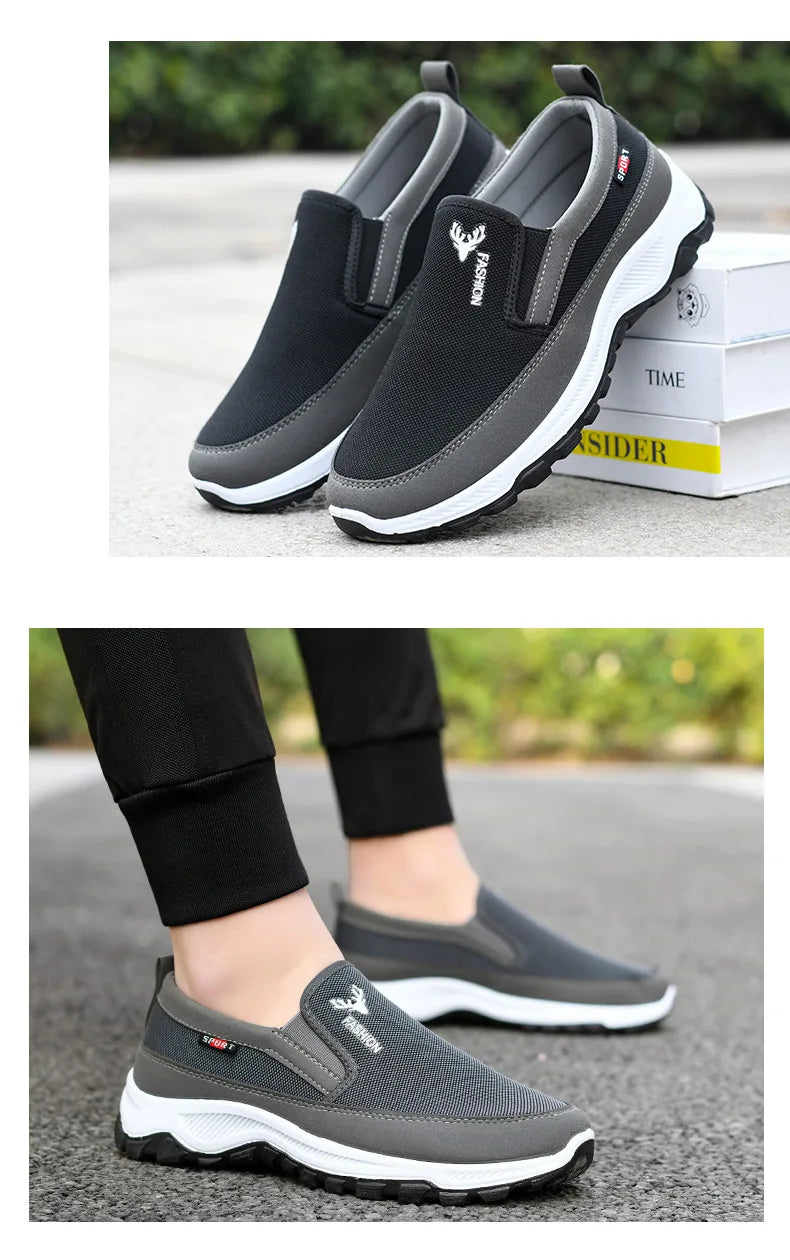 Men's Shoes Casual Sneakers Summer Breathable Mesh Waterproof Outdoor Slip On Flats Affordable Free Shipping Shoes