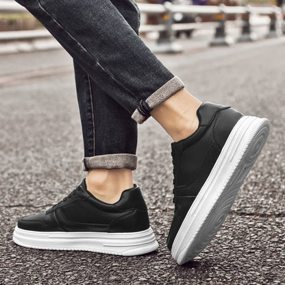 Man Lift Sneakers Men Booster Shoes Elevator  Height Increase Insole 6cm Leisure Fashion Sports  Plus Size 36-43.