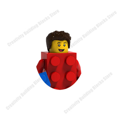 New Hot Series Gray Shark Boy Girls 3D Model DIY Building Bload Toys Classic Movie Children's Toys Gifts