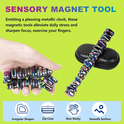 Magnet Chess Game Stones,Anti Stress Antistress Relief Fidget Toys Magnetic Stone for Adults ADHD Autism Fridge Sticker Desk EDC.