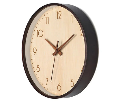 Wanduhr Wohnzimmer Zuhause Wandbehang Massivholz moderne einfache Uhr mittelalterliche Uhr Log Schlafzimmer Dekoration