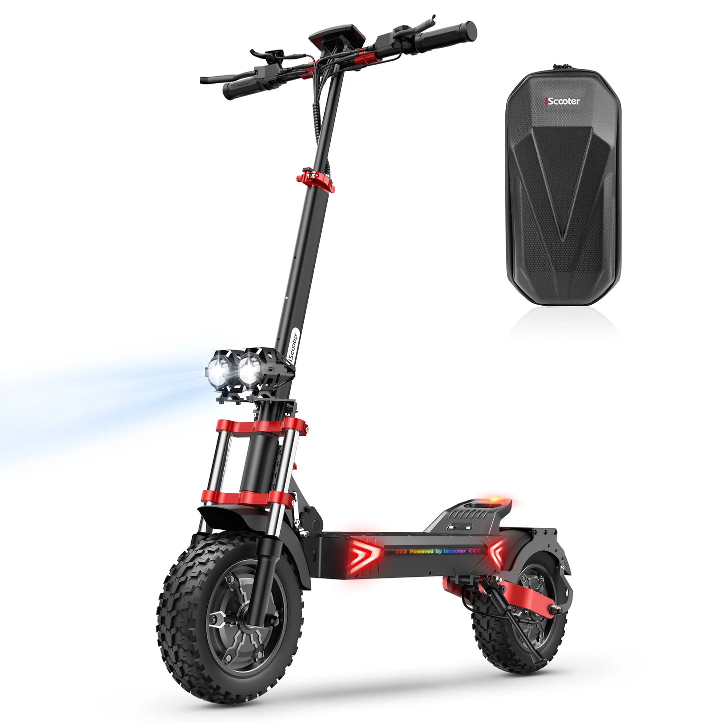 iScooter iX8 12 inch Electric Scooter 2400W Dual Motor Off Road E-Scooter 20Ah 60km/h Scooters 70km Max Range Foldable EScooters
