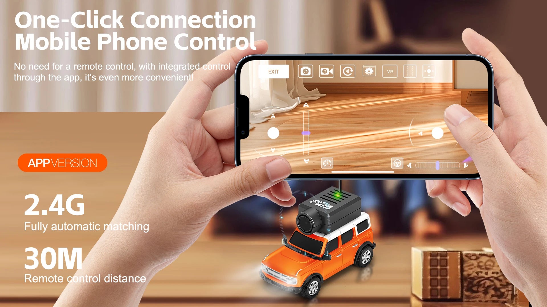 WLtoys 1/64 Mini RC Car with 720P FPV Camera Wifi APP Control 2.4G Reomte Contorl Racing Vehicle Toy for Children 6405 6406.