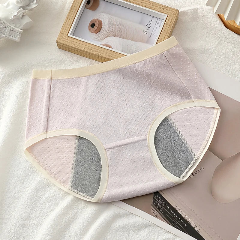 Physiological Period Leak Proof Menstrual Panties Breathable Seamless Soft Fabric Women Underwear Breifs Mesh Sanitary Pants XL