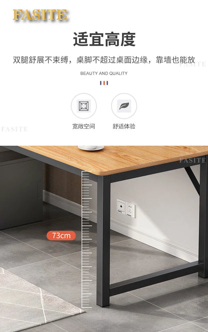 Hochwertiger, langlebiger Computertisch, Desktop-Tisch für Zuhause, Schlafzimmer, moderner, einfacher Mietisch, Studenten-Studientisch, langer Streifen