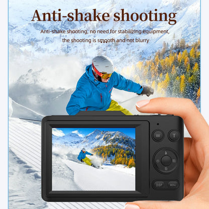 2.8 "digital camera with 64G card, 48MP, 16x zoom, HD video, selfie timer, student camera, USB, for children, students or travel.