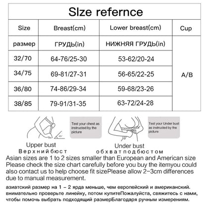 Sexy Push Up Bra for Women Sweet Wireless Brassiere Breathable Seamless Underwear 1/2 Cup Gather Female Lingerie Bralette.