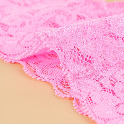 3PCS Lace Floral Women Panties Low Waist Breathable Briefs Female Thong Underwear M-2XL Solid Sexy G-String Transparent Panty.