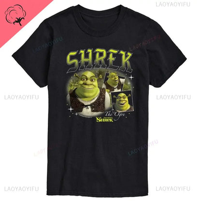 Ogre and The City Shreks Shirt Combine Fun Printed Men's  Women's Short Sleeve T-shirts Summer Fashion Unique Funny hot sale