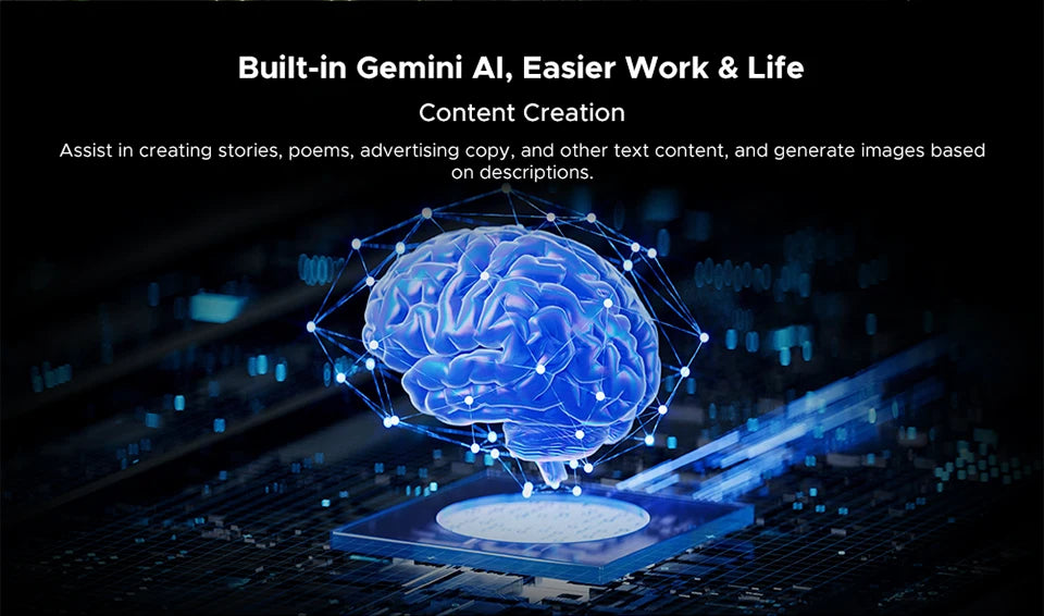 DOOGEE Tab E3 Tablet 11" Screen Android 15 Gemini AI 7.5mm Ultra-thin 32GB (8+24) 256GB Dual Speakers 8800mAh Battery Smart Pad