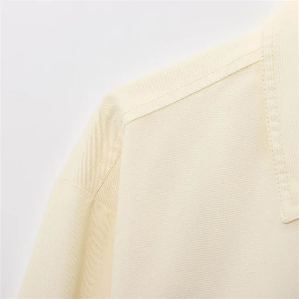 UNIZERA Women's Jacket with Simple and Versatile Zipper Collar Long Sleeve Style Summer New Style Jacket.