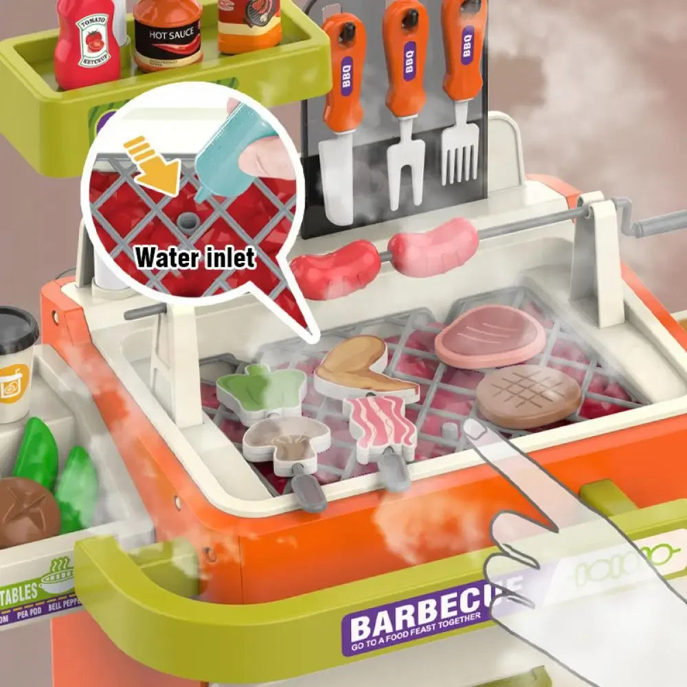 Kitchen Food Role Play Pretend Play Children Toy Ice Cream Candy Sweet Dessert Accessories Toys for Kid Christmas Birthday Gifts.