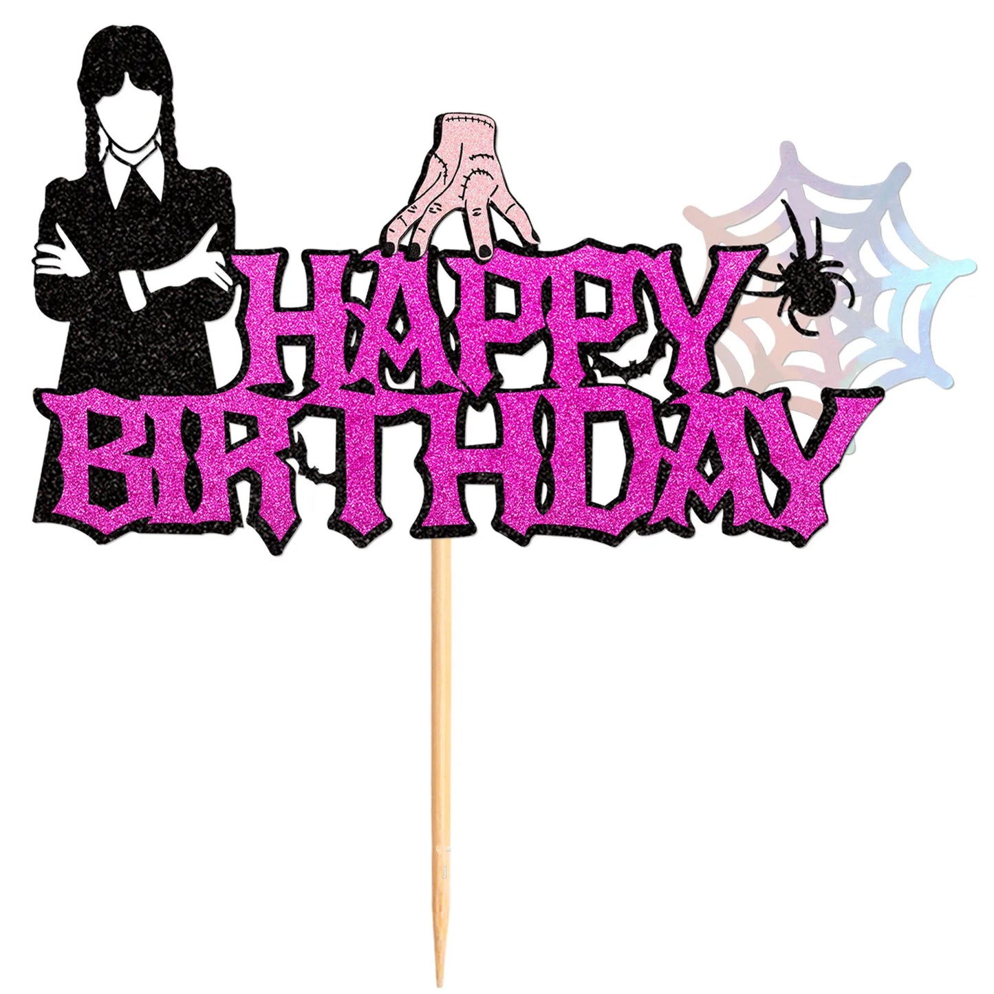 Halloween-Kuchenaufsatz, Geisterhandschloss, Spinnennetz, Kinder, alles Gute zum Geburtstag, Hochzeit, Party, Babyparty, Backen, Kuchen, Dessert, DIY-Dekoration