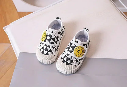 Fashion Children Shoe Versatile Canva Shoe 2025spring Autumn New Boy Shoe Flat Casual Shoes Simple Girl Shoes Comfort Baby Shoes.