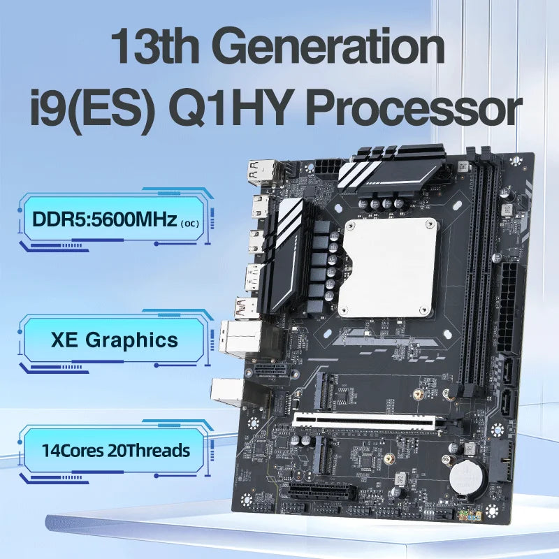 Q1HY ES 0000 Refer to i9 139** DIY Gaming Computer Motherboard with Onboard 13th Kit Interposer Core CPU 14C20T DDR5 Desktops.