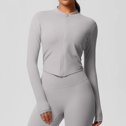 Yoga Suit Gym Sports Set Women Quick-Drying Fitness Set Female Tracksuit Running Workout Long Sleeve Sports Shirt Sportswear