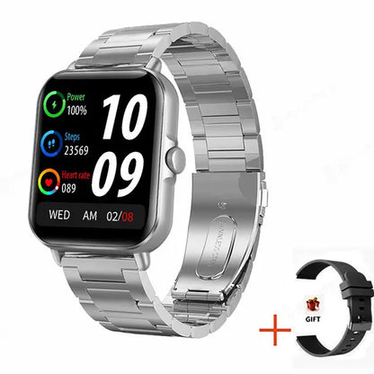 2025 2.01'' Smart Watch Bluetooth Call Play Music Smartwatch Fitness Clock Sport Waterproof Watches for Men Women iPhone Android