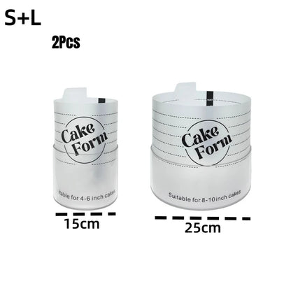 Adjustable Round Cake Ring Mold Retractable Fondant Tools Mousse Cake Ring Acrylic Circle Baking Ring Cake Tools.