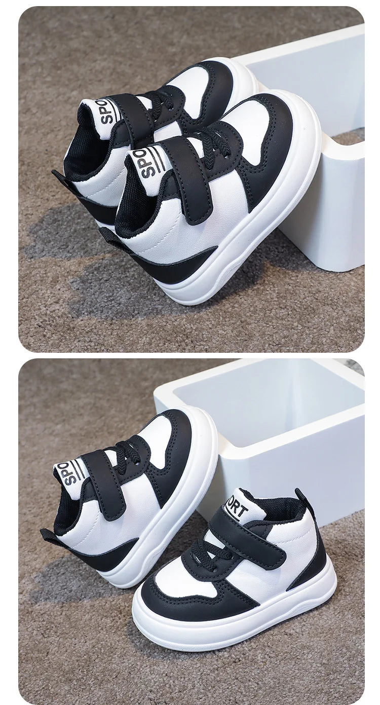 Fashion Kids Sneakers Spring Autumn High Top Breathable Casual Shoes Girls Non-slip Board Shoes Boys Outdoors Basketball Shoes