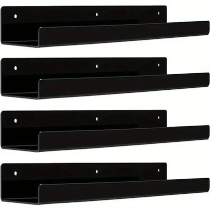 KUUJOJO Acryl-Bücherregal, Acryl-Regale zur Wandaufbewahrung, Nagellack-Organizer, Wand, Ausstellungsregal-Organizer für Badezimmer, Livi