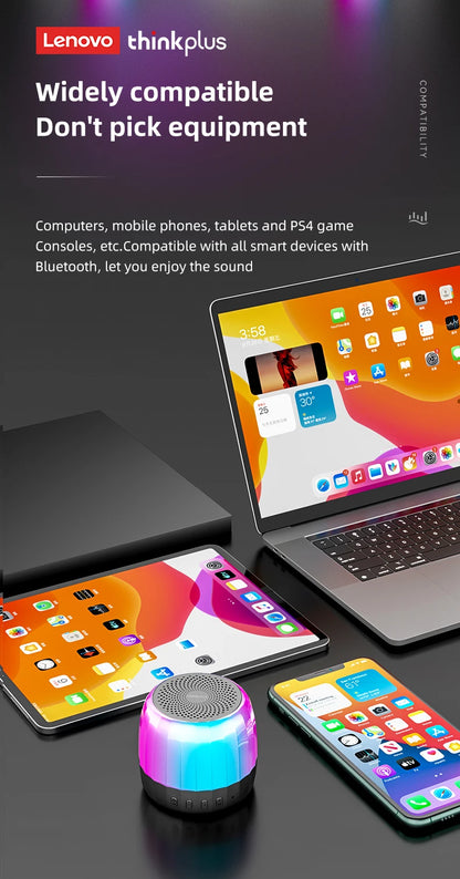 Original Lenovo K3 Plus Wireless Bluetooth Speaker Portable Music Player Cool RGB SoundBox Low Latency HiFi Stereo Loudspeaker.