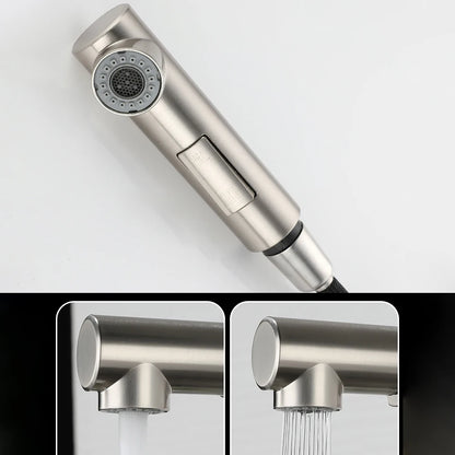 7 Word Touch on Kitchen Sink Faucets Stainless Steel Hot Cold Pull Out Kitchen Mixer Tap Brushed Nickel Touch Kitchen Faucet