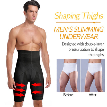Männer Body Shaper Bauch-steuer Shorts Shapewear Bauch Gürtel Boxer Briefs Hohe Taille Abnehmen Unterwäsche Bein Kompression Höschen