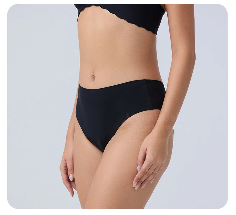 Seamless Women's Leakproof Period Panties Breathable Reusable Washable Tampon-free Menstrual Underwear period Sanitary Pants.