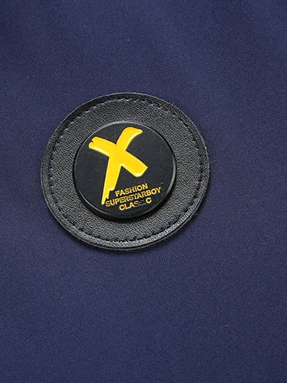 2024 New Men's Padded Cotton Clothing Fashion Casual Solid Color Windproof Lapel Long-Sleeved Jacket Street Beat Men's.