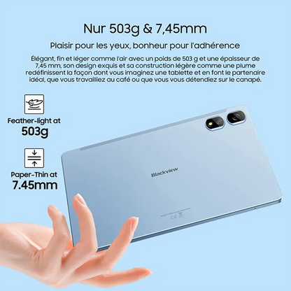 BLACKVIEW Tab 16 Pro Touch tablet 24Go + 256Go-SD 1To mAh 13MP + 8MP Android 14 Fast Charge-Dual SIM PC Mode.