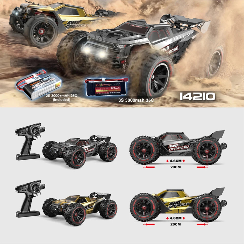 MJX HYPER GO 14210 1/14 Brushless High Speed RC Car Vechile Models 55km/h.