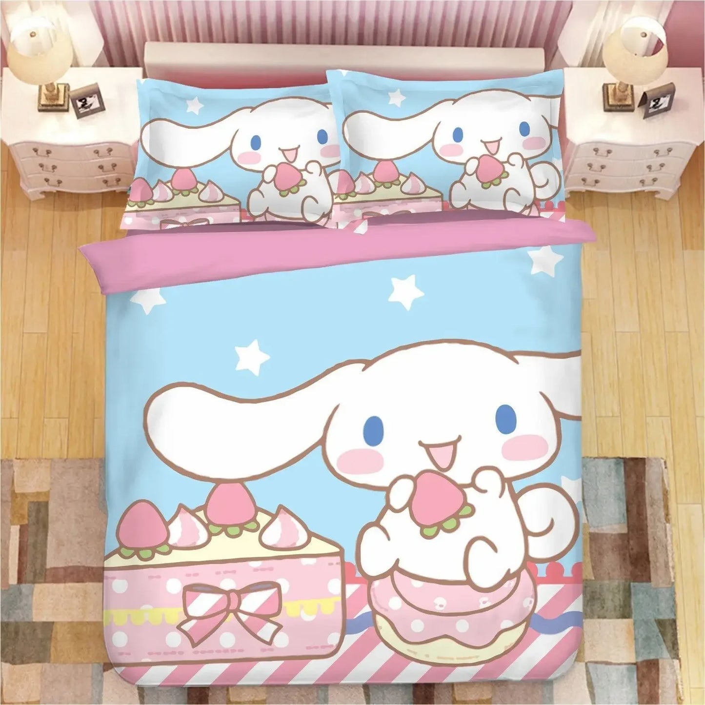 Sanrio Cinnamorolls Animation Derivatives Bedding Sets Australia /Europe/USA Full Queen King Size Quilt Duvet Cover.