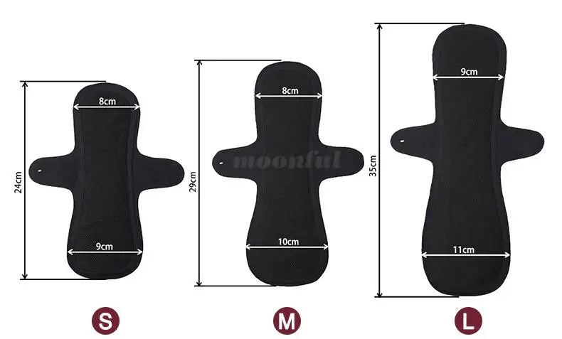 Reusable Menstrual Pads Women Large Washable Seamless Sanitary Napkin Thin No-slip Reusable Sanitary Towel Absorbent Pad Panties.