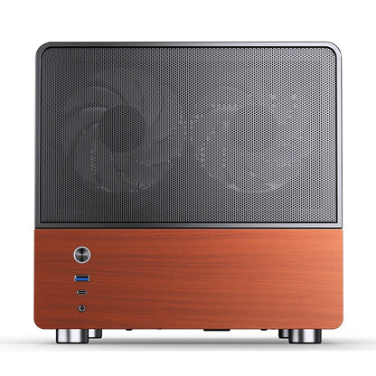 Jonsbo V12 Hyperbolic Glass PC Case MATX ITX Computer Case Seaview Room Desktop Case Mini Side Transparent Chassis 12cm Case Fan.