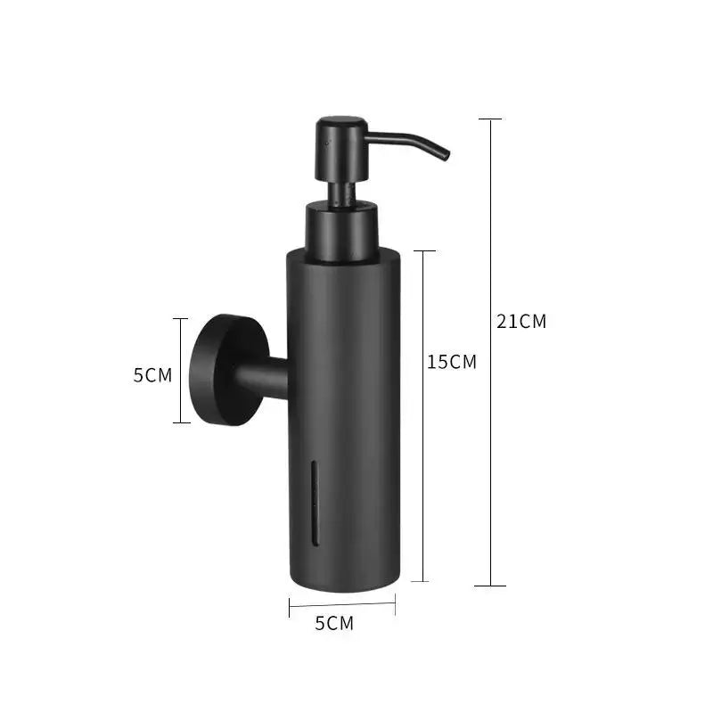 250 ml manueller Seifenspender aus gebürstetem Edelstahl zur Wandmontage, goldener schwarzer quadratischer runder Seifenspender für Hotelbadezimmer