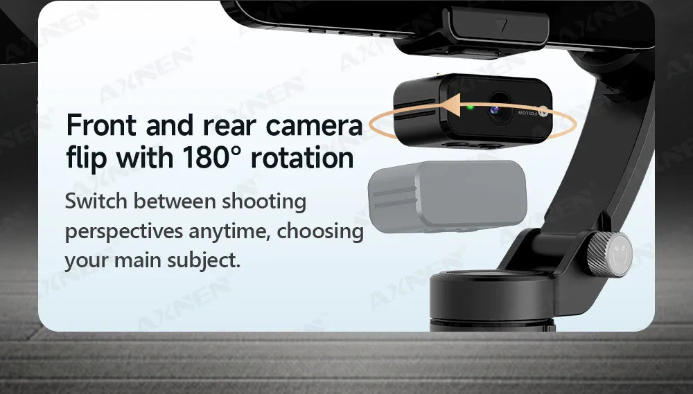 Handheld 3-Axis Gimbal Phone Holder Anti Shake Video Record with Selfie Tripod Stabilizer for Xiaomi iPhone Cellphone Smartphone.