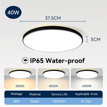 Wasserdichte Badezimmer Lampe Decke Led-deckenleuchten 18W 30W 40W Runde Led-deckenleuchte Für Küche Wohnzimmer wc Zimmer 220V