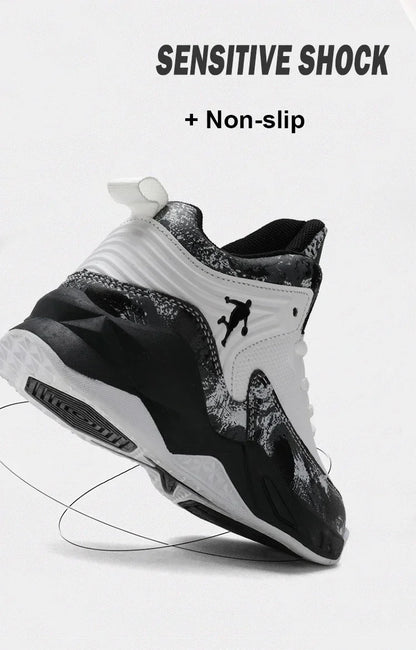 Basketball Shoes for Kids Sneakers New Boys Brand Thick Sole Non-slip Children Sports Shoes Child Boy Basket Trainer Shoes.