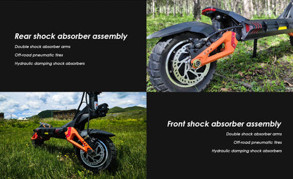 Kukirin G3 Pro Electric Scooter Dual Motor 52V23.4AH Large Battery Fast Off-Road 10 Inch 80km Long Endurance Electric Scooter.