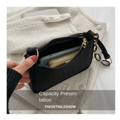 Small Square Bag Lady Felt Armpit Design Luxury Tote Released Fashion Ladies Handbag Under Crescent.