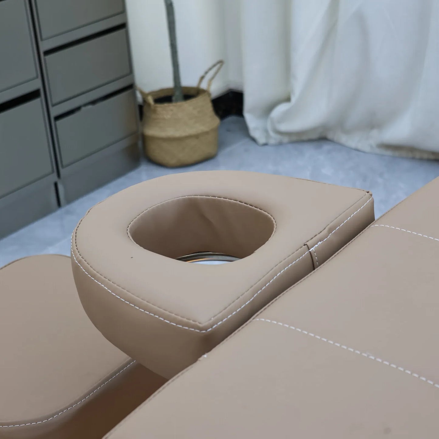 XinSheng 2025 Elektrischer Lift-Shampoo-Bett-Massagetisch – All-in-One-Salonstation mit Begasung, Fußbad und Haarwaschbecken