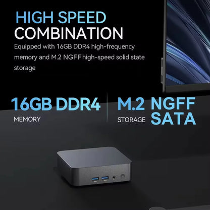 2025 NEW MINI PC Windows 11 Intel Core i9 8950HK 16GB RAM 1TB SSD Computer Dual WIFI 6 BT5.2 4K HD Mini Gaming office studyPc.