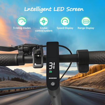 AOVOPRO AP07 Electric Scooter 600W Instantaneous Maximum Power 31KM/H 36V10.5Ah 35KM with Turn Signal Shock Absorption EScooter.