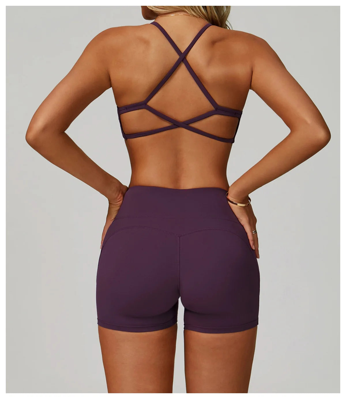 Cross Shoulder Straps Sports Bra Anti-Sweat Fitness Top Women Yoga Bra Shockproof Crop Top Push Up Sport Bra Gym Bra Workout Top.