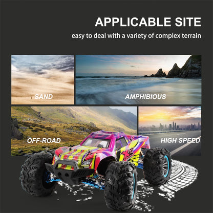 WLtoys  F21A 1:10 80KM/H RC Car 4WD 2.4G Metal Undercarriage Brushless Motor Remote Control High Speed Drift Monster Truck Toy.