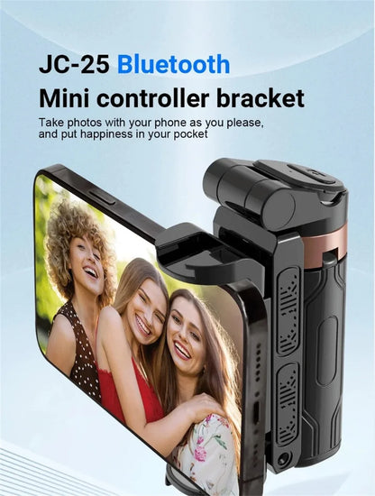 FANGTUOSI Mini Selfie Stick Portable Phone Holder Shooting Aid Versatile Integrated Design Bluetooth Remote For Live Broadcas.