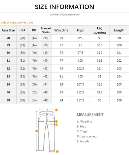 Men's Business Casual Pants Stretch Slim Fit Straight Semi-elastic Waist Trousers Solid Classic Office Work Male Clothing.