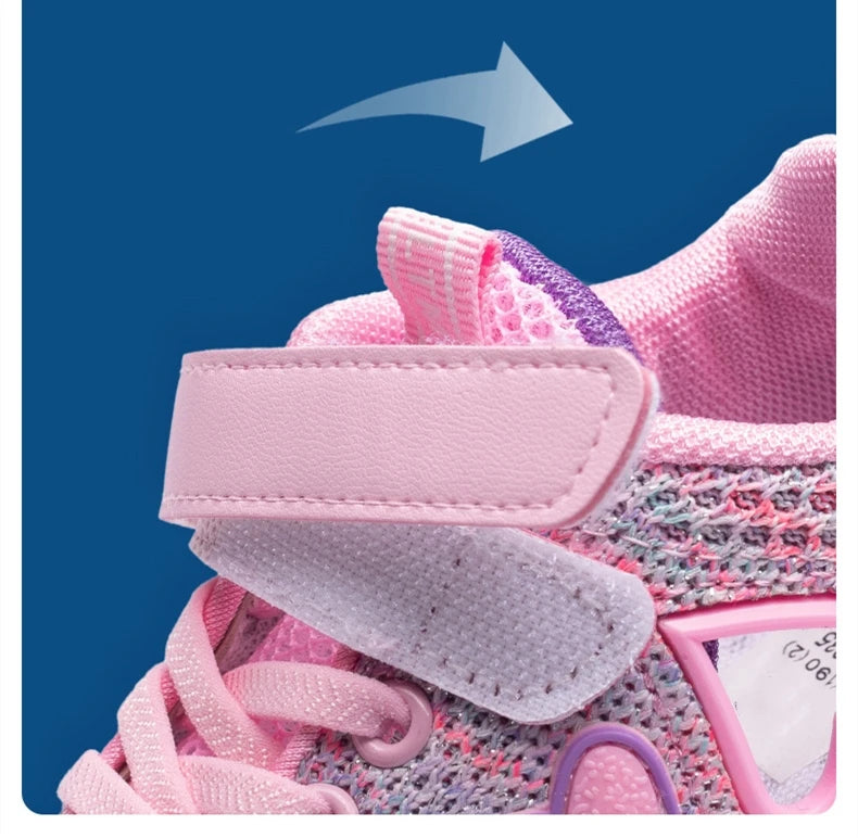 Girls Casual Shoes Light Mesh Sneakers Kids Summer Children Spring Autumn Tenis Cute Sport Cartoon Female Running Sock Footwear.