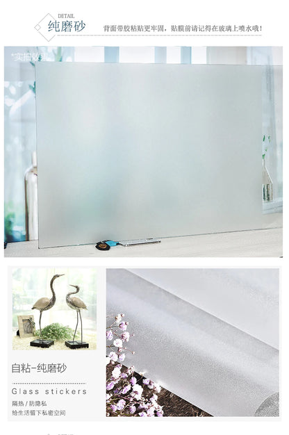 Mattierte Fensterfolie, Sichtschutz, Streifenmuster, selbstklebende Folie, Anti-UV-Buntglas-Vinylfolie für die Dekoration zu Hause und im Büro