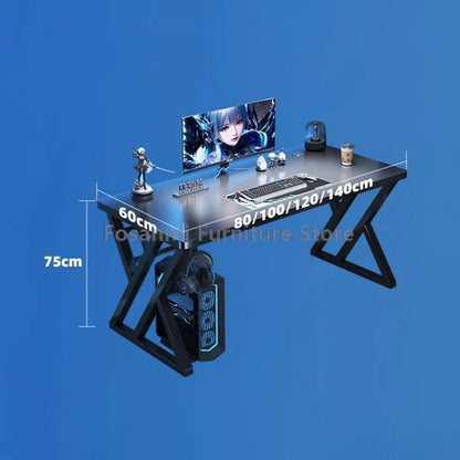 Kompaktes Büro-Schreibtisch- und Stuhl-Set, ergonomischer Computer-Stuhl aus Netzstoff, Tisch zum Spielen, Schreiben, moderne Wohnmöbel, Schreibtische, Stühle-Sets